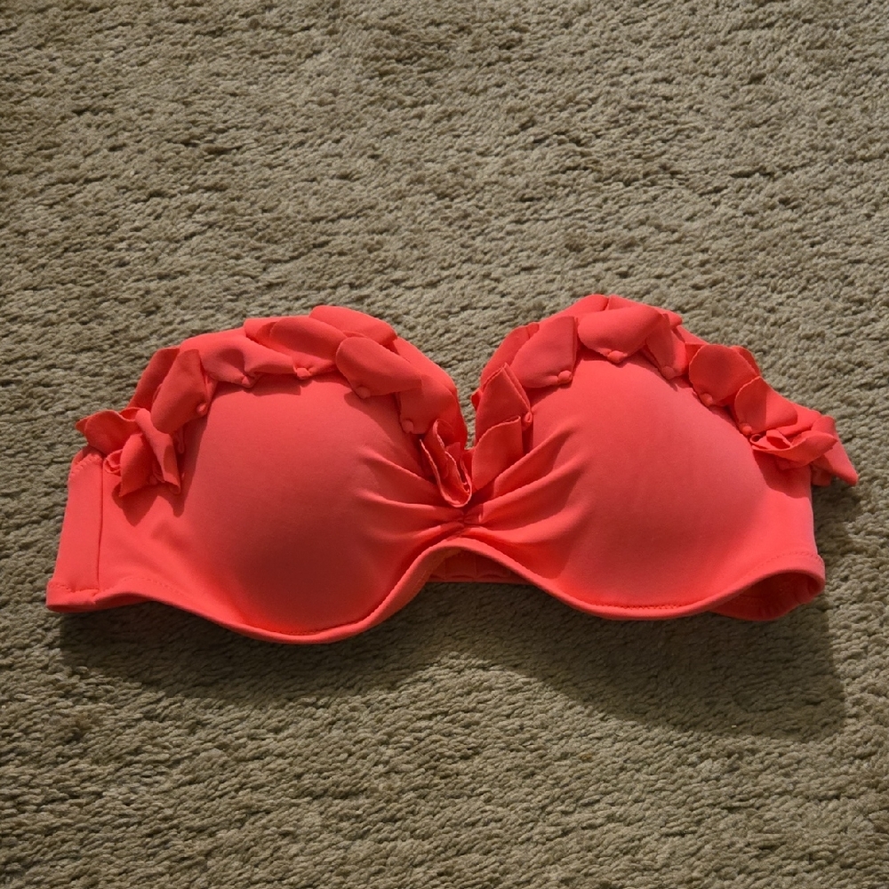 Victoria's Secret Pink Bandeau Bikini Top with Underwire Support